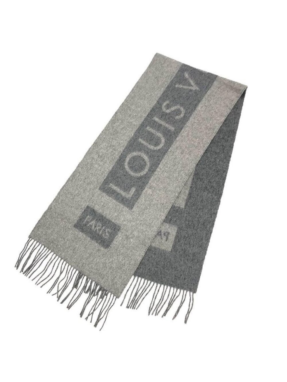 Louis Vuitton Cashmere Scarf Gray